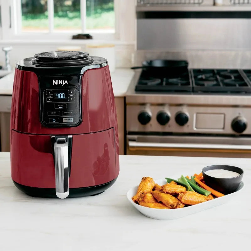 Ninja 4QT Air Fryer, Black – Model AF100WM | Fast, Healthy Cooking with Dishwasher-Safe Basket & Crisper Plate