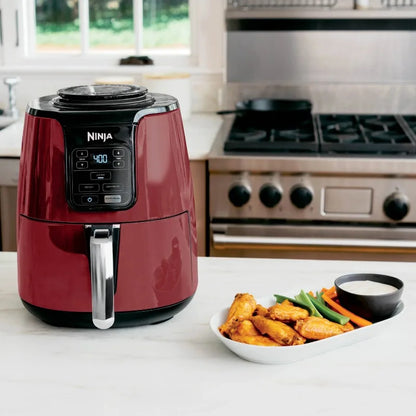 Ninja 4QT Air Fryer, Black – Model AF100WM | Fast, Healthy Cooking with Dishwasher-Safe Basket & Crisper Plate