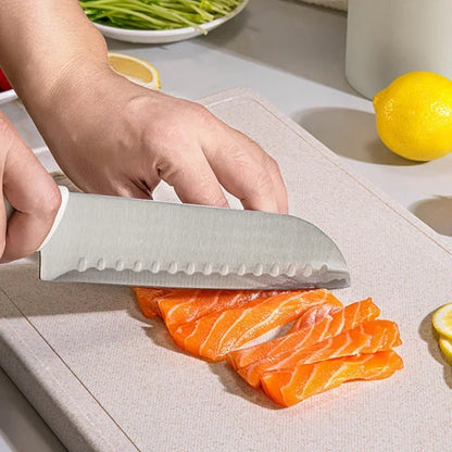 🔪 Premium Kitchen Knife Set with Holder & Scissors – Sharp, Durable & Stylish