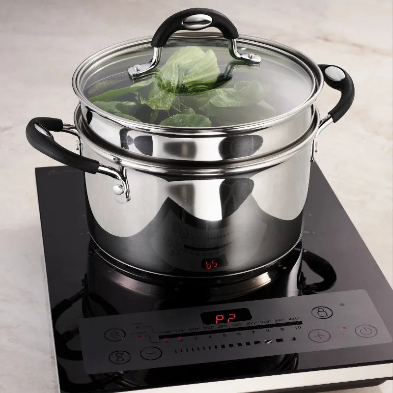 Tramontina Stainless Steel 3 Quart Steamer & Double-Boiler, 4 Piece