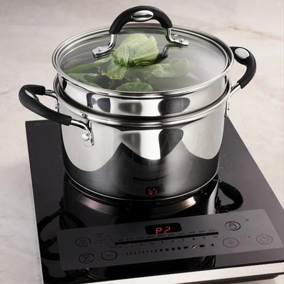Tramontina Stainless Steel 3 Quart Steamer & Double-Boiler, 4 Piece