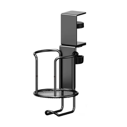 Upgrade 360° Rotating Cup Holder – Drill-Free Arm Clamp Mount for Desk or Table Edge | Anti-Spill & Anti-Fall Secure Cup & Tumbler Holder