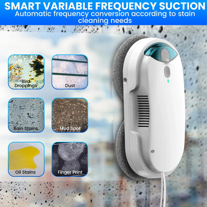 INSE Automatic Window Cleaning Robot – Smart Glass Washer with Water Spray & Remote Control