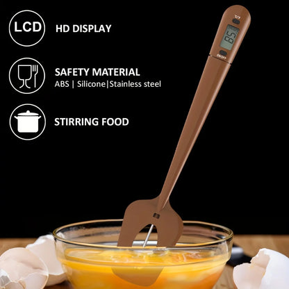 Digital Candy & Kitchen Thermometer with Spatula – Confectionery, Meat & Milk Tool
