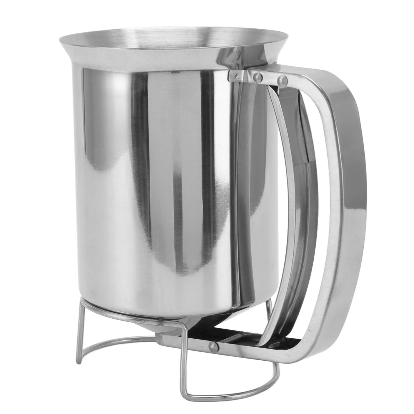 Batter Dispenser Pancake Dispenser Pancake Batter Dispenser Handheld Stainless Steel Pancake Pourer for Baking Cupcakes Muffins