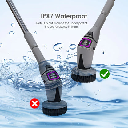 Electric Bathroom Cleaning Brush 10 in 1 Multifunctional Household Wireless Electric Spin Scrubber Cleaning for Kitchen Toilet