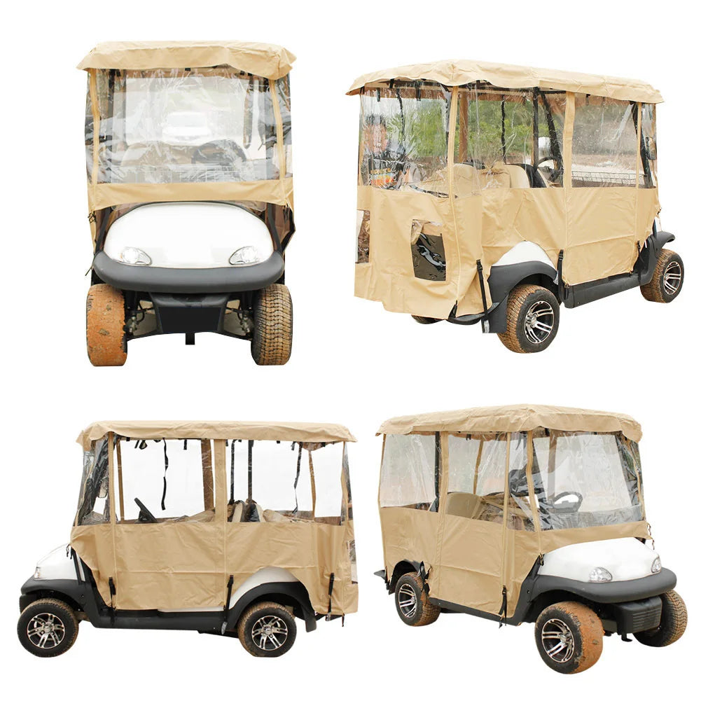 Golf Cart Rain Cover – Waterproof & UV-Resistant Protection for 2/4 Seaters