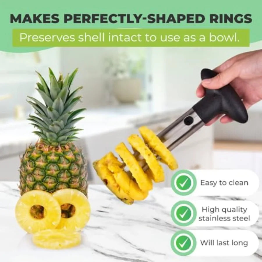 3 in 1 Avocado Tool Set with Avocado Cutter Pitter and Peeler Pineapple Corer and Slicer Peeler Crinkle Knife for Wavy Potato C