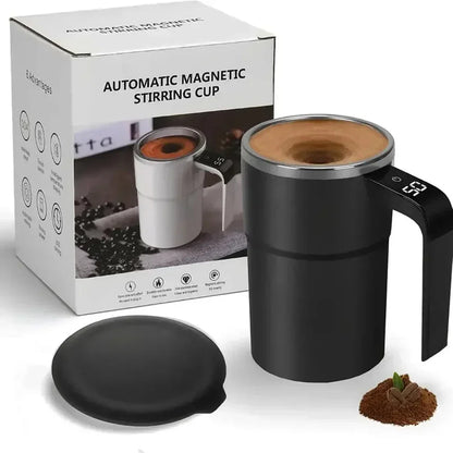 Mini Electric Self-Stirring Coffee Mug – USB Rechargeable 380ML Stainless Steel Cup