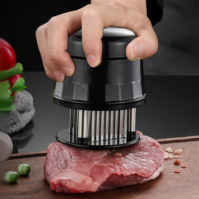 Professional Meat Tenderizer 56 Blades Needle Beaf Steak Tender Meat Hammer Portable Meat Tenderizer Hammer Pounder Cooking Tool