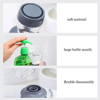 Steel Dish Scrubber Set – Soap-Dispensing Stainless Steel Pot & Pan Scrubber