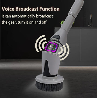 Electric Bathroom Cleaning Brush 10 in 1 Multifunctional Household Wireless Electric Spin Scrubber Cleaning for Kitchen Toilet