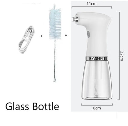 Electric Olive Oil Sprayer – Automated Oil, Vinegar & Soy Sauce Dispenser Bottle