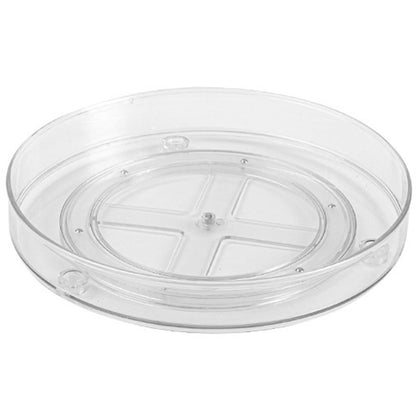 Turntable Organizer Multifunction Clear Rotating Storage Trays Plastic Kitchen Turntable Spice Rack Cosmetic Makeup Organizer