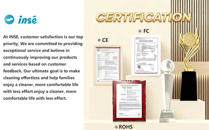 INSE Automatic Window Cleaning Robot – Smart Glass Washer with Water Spray & Remote Control