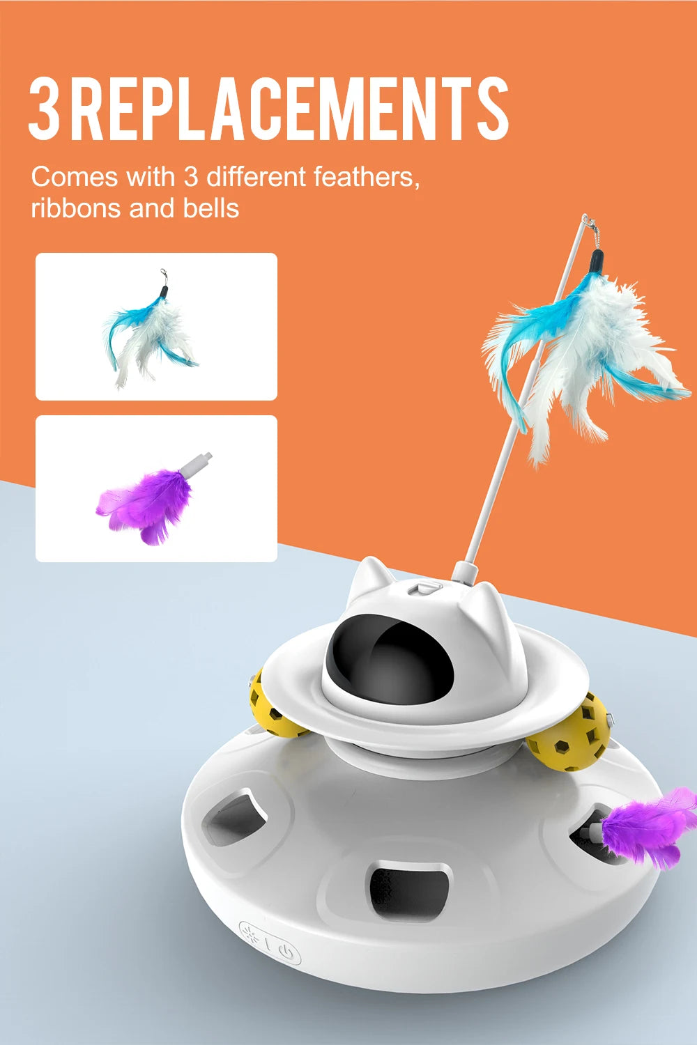 4-in-1 Smart Cat Teaser Toy