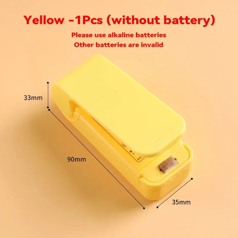 Mini Heat Bag Sealing Machine Package Sealer Bags Thermal Plastic Food Bag Closure Portable Sealer Food Packaging Heat Sealer