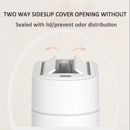 9L Smart Automatic Sensor Trash Can – Two-Way Sliding Lid, Bagging Adsorption, Wall-Mount Design