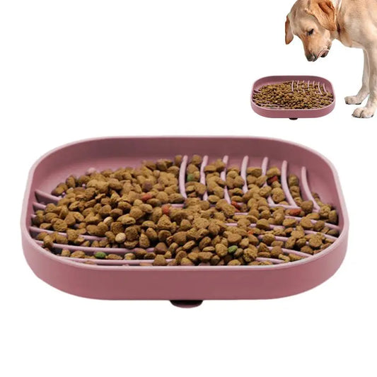 Slow Feeder Dog Bowls with Lick Mat