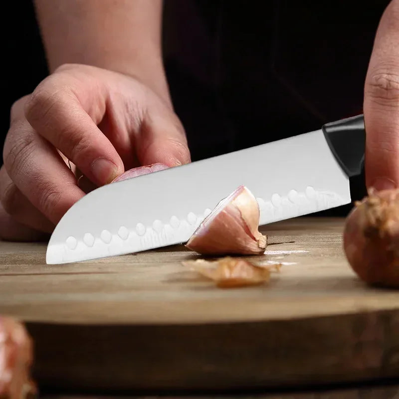 🔪 Premium Kitchen Knife Set with Holder & Scissors – Sharp, Durable & Stylish