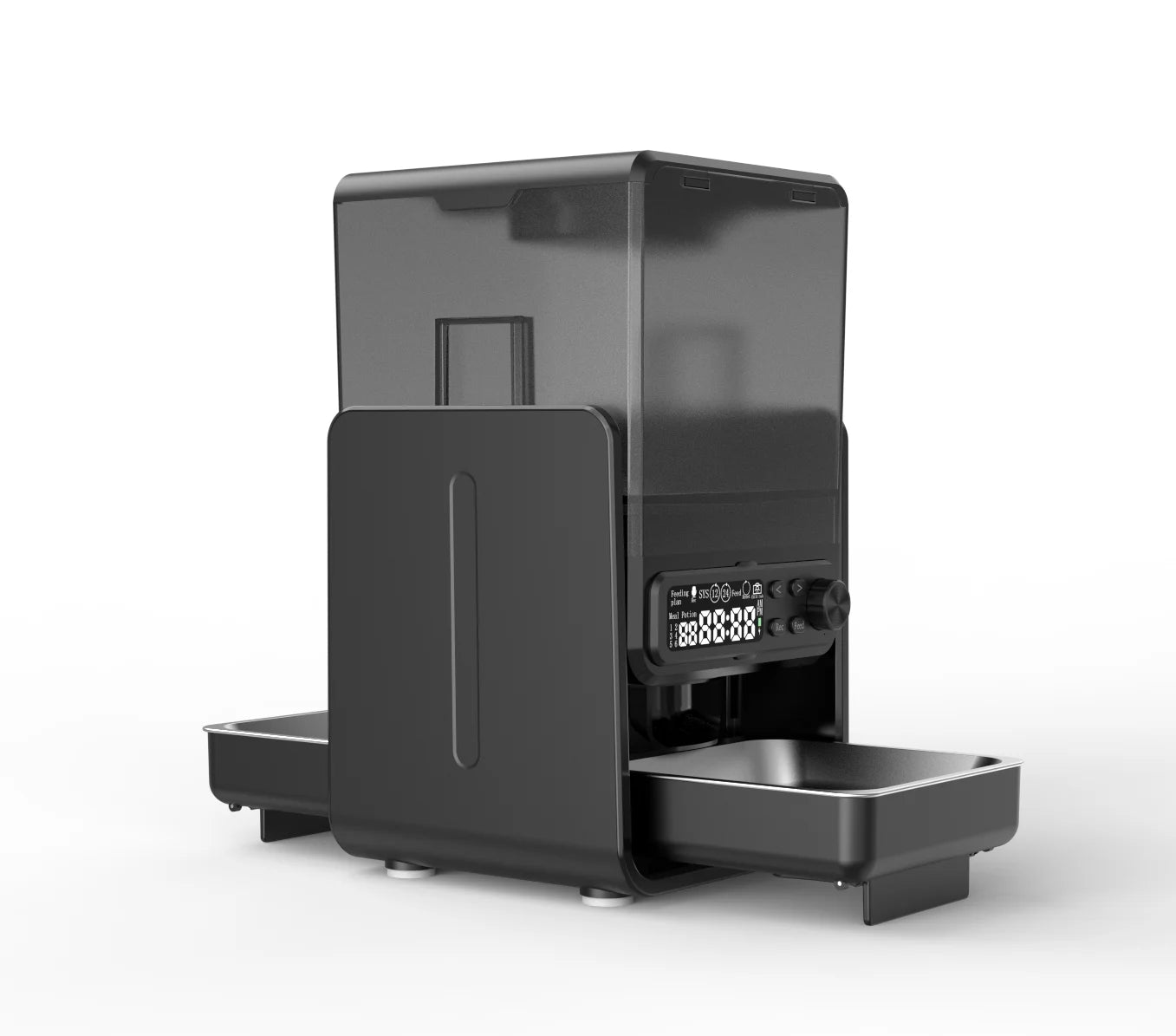 🐾 Smart Dual-Bowl Automatic Pet Feeder — Timed, Adjustable & Elegant