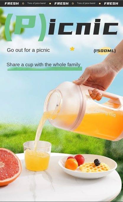 Portable Juicer Cup – USB Rechargeable Smoothie Blender for Home, Gym & Travel