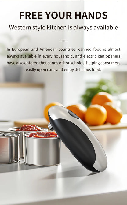 Electric Can Openers Rechargeable Jar Opener Automatic Tin Jar Bottle Machine Portable Kitchen Opening Tool One Touch Can Opener