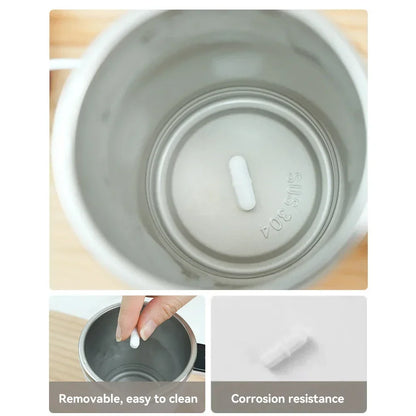 Mini Electric Self-Stirring Coffee Mug – USB Rechargeable 380ML Stainless Steel Cup