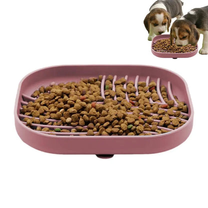 Slow Feeder Dog Bowls with Lick Mat