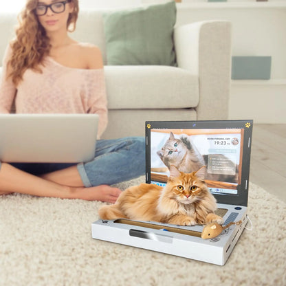 Cat Scratching Board Laptop