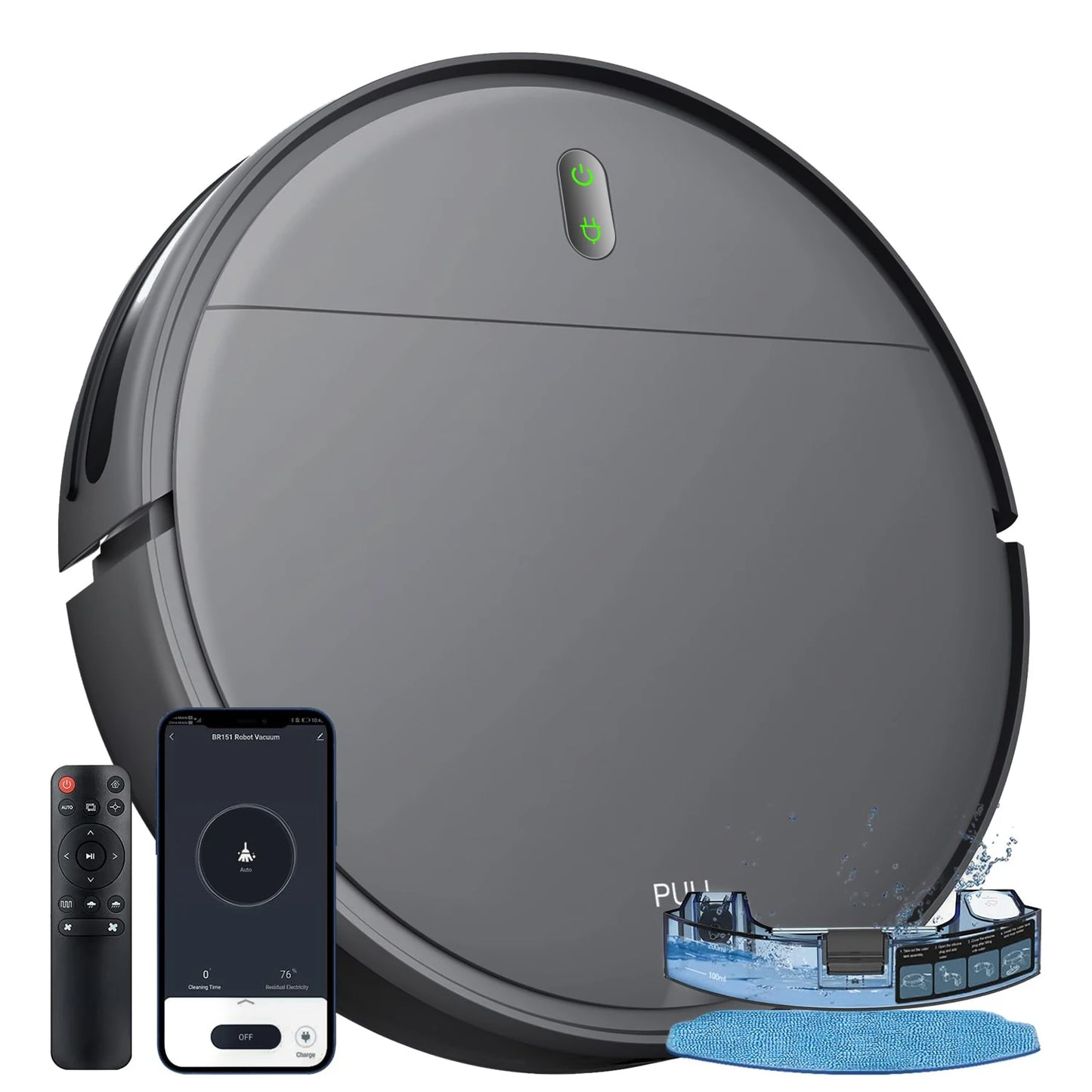OMESER 15kPa Smart Robot Vacuum Cleaner – Auto Charging, App Control, Wet & Dry Cleaning