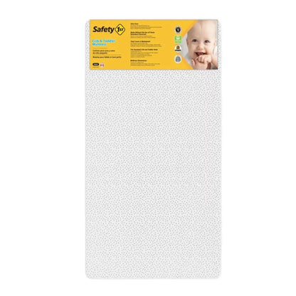 Safety 1st Sweet Dreams 5" Crib & Toddler Mattress – Waterproof Cover | Greenguard Gold Certified