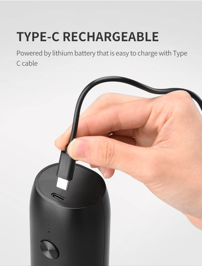 Automatic Electric Salt and Pepper Grinder Set – USB Rechargeable, Large Capacity, Adjustable Coarseness, Eco-Friendly Kitchen Cooking Tool