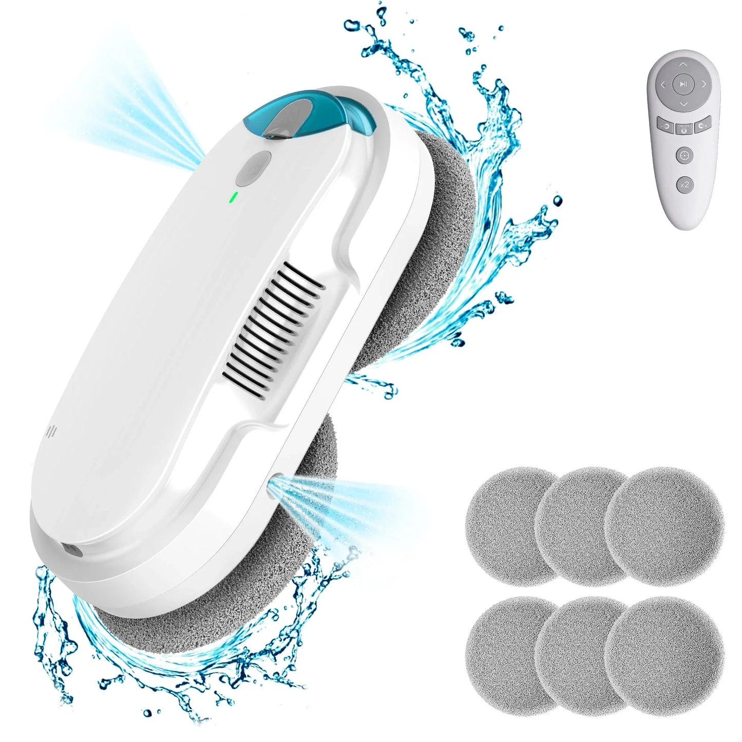 INSE Automatic Window Cleaning Robot – Smart Glass Washer with Water Spray & Remote Control