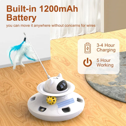 4-in-1 Smart Cat Teaser Toy