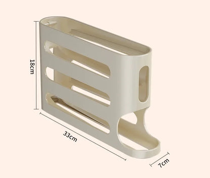 2-4-layer Slide Egg Storage Box Ladder Style Egg Box Storage Refrigerator Side Door Large Capacity Automatic Egg Rolling Machine