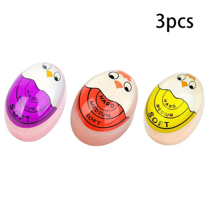 1/3/4pc Egg Timer Color Changing Indicator Kitchen Boiled Egg Timer Resin Perfect Boiled Eggs By Temperature Home Kitchen Gadget