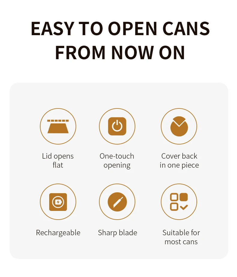 Electric Can Openers Rechargeable Jar Opener Automatic Tin Jar Bottle Machine Portable Kitchen Opening Tool One Touch Can Opener