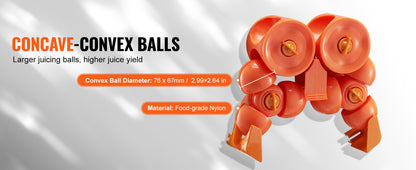 Orange Juicer Machine – Stainless Steel Automatic Orange Squeezer with Water Tap, 240W Motor, 20 Oranges/Min Output, NS-2000E-2T