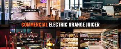 Orange Juicer Machine – Stainless Steel Automatic Orange Squeezer with Water Tap, 240W Motor, 20 Oranges/Min Output, NS-2000E-2T