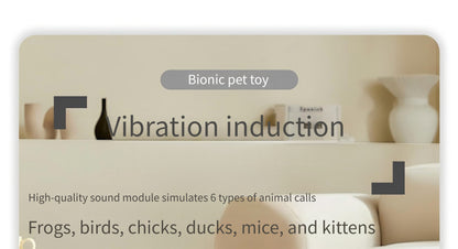 Interactive Plush Bird Cat Toy