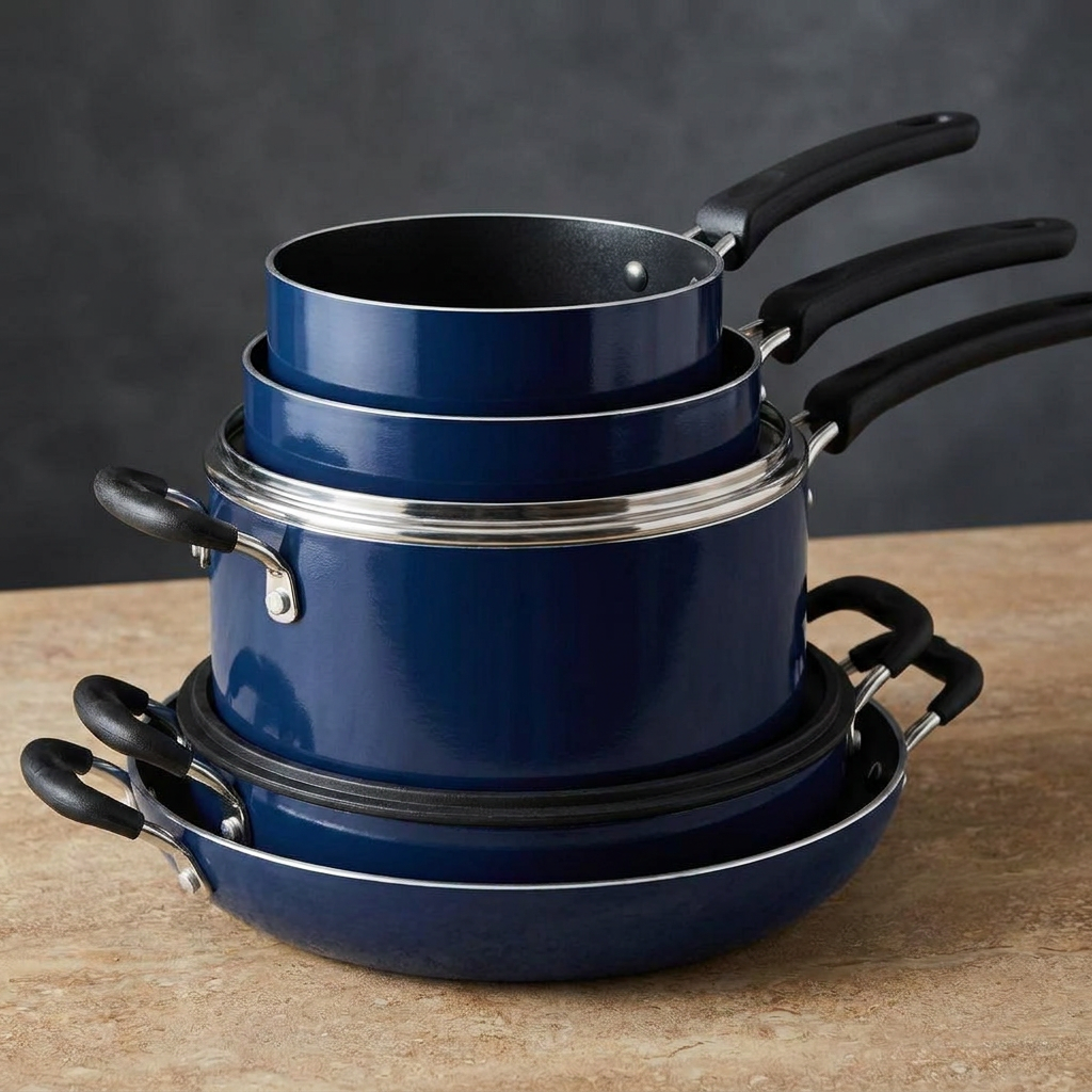 Close-up of Grocentro non-stick cookware materials